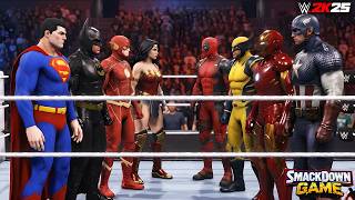 Justice League vs Avengers! Superhero Multiverse War - WWE 2K26 screenshot 4
