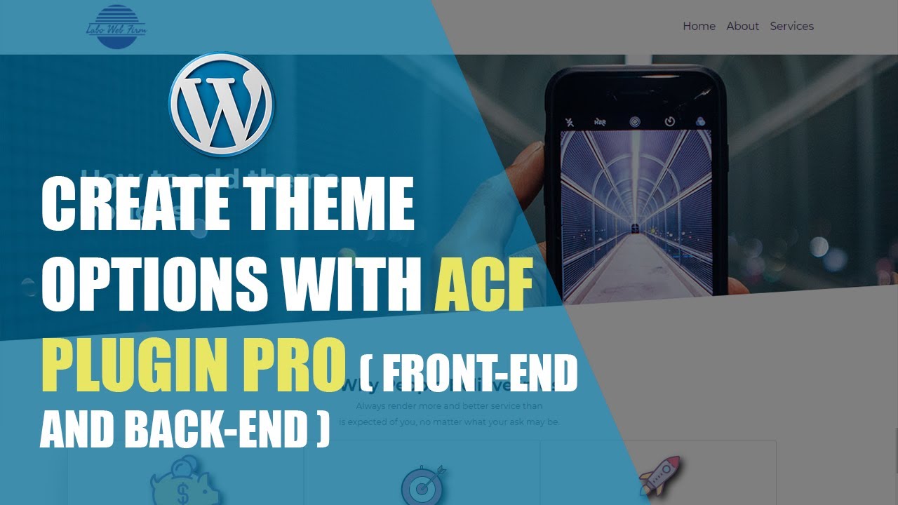 Wordpress custom theme options with ACF plugin Pro. PART 16 - YouTube