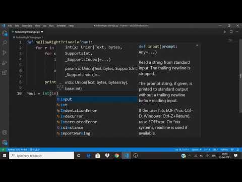 Python Pattern Program