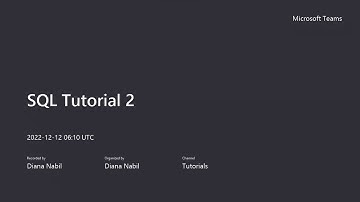 CSE421 - Database Systems Tutorial 6