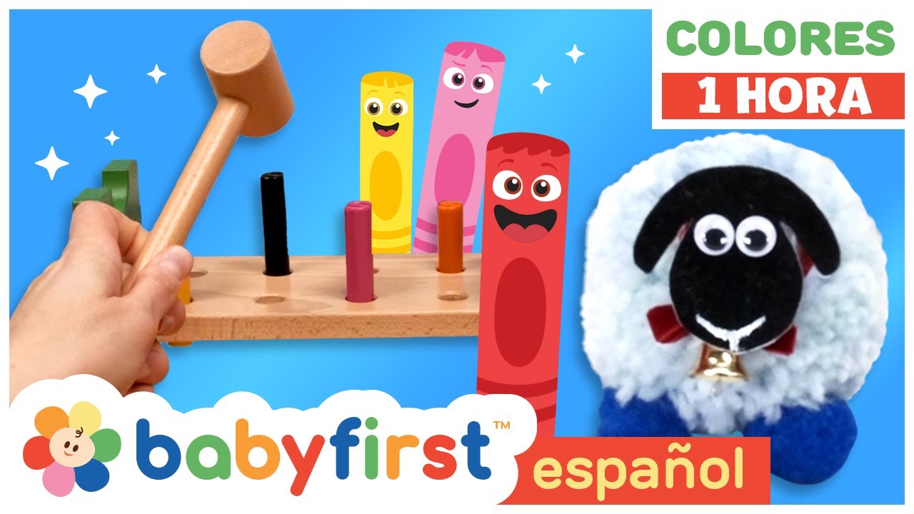 La Magia de la Pandilla de Colores | Clavijas Golpeando | Vehículos y más | 1 Hora|Babyfirst español