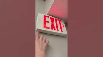 Testing two Lithonia LQM LED exit signs #shorts