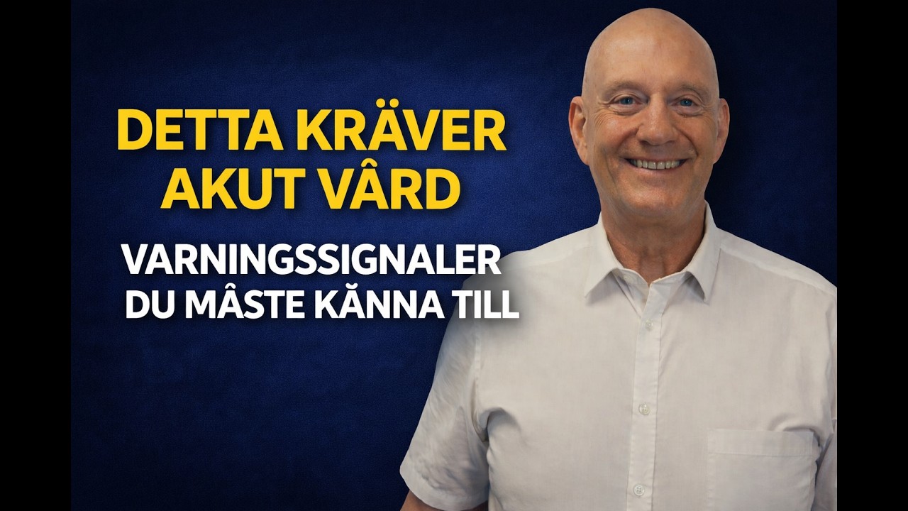 Symtom du aldrig ska ignorera-  När ska du söka akutsjukvård?