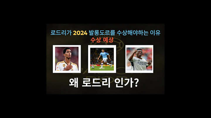 2024 발롱도르가 로드리인 이유