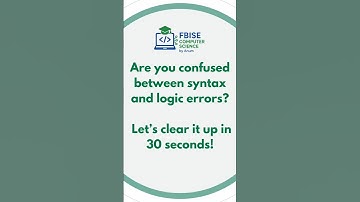 Syntax Error vs Logical Error: The TRUTH Explained