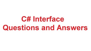 Interface Interview Questions and Answers in C# with Examples