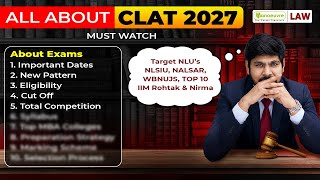 CLAT 2027 Complete Exam Guide - Important Dates| Eligibility | Paper Pattern | Cut off #clat2027