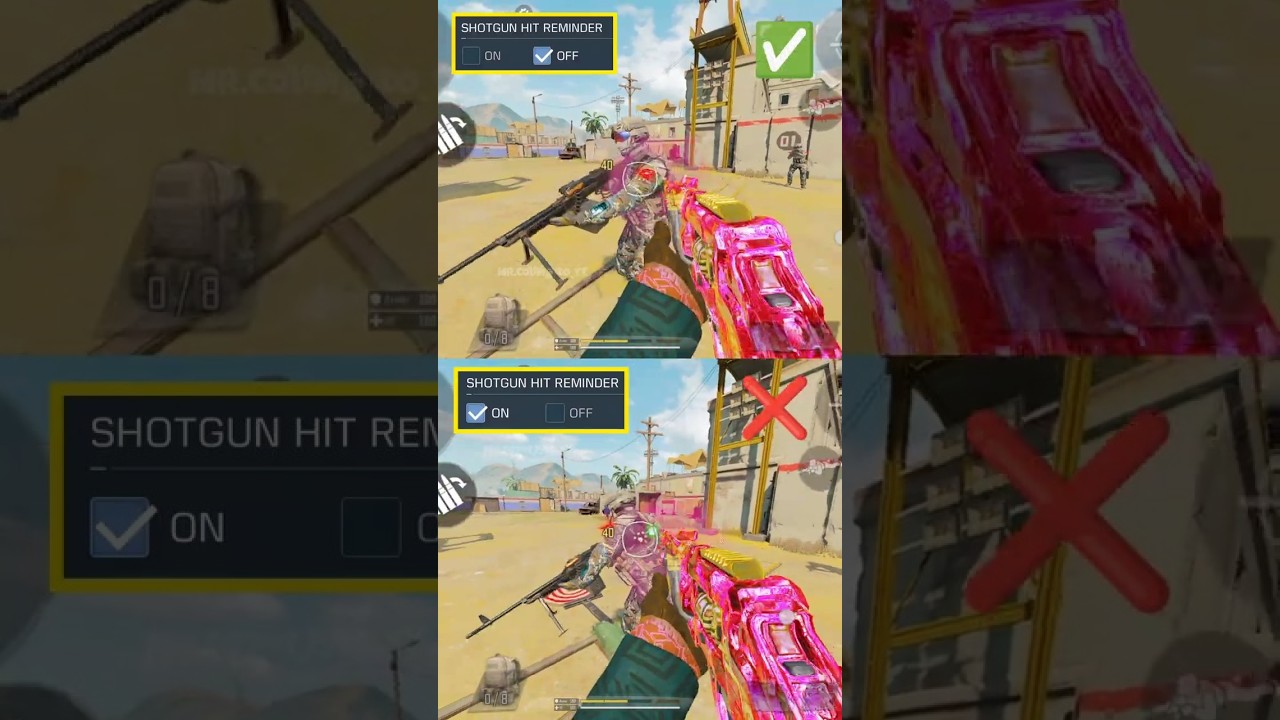✅Pro Shotgun Hit Reminder Setting in CODM BR💯  Codmoible Tips and Tricks 