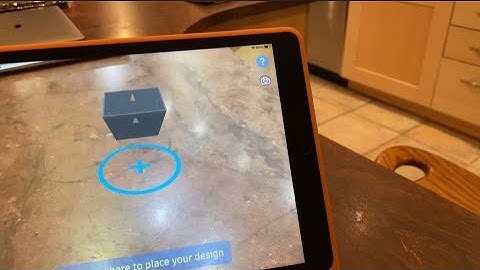 Using the AR viewer in Tinkercad for iPad