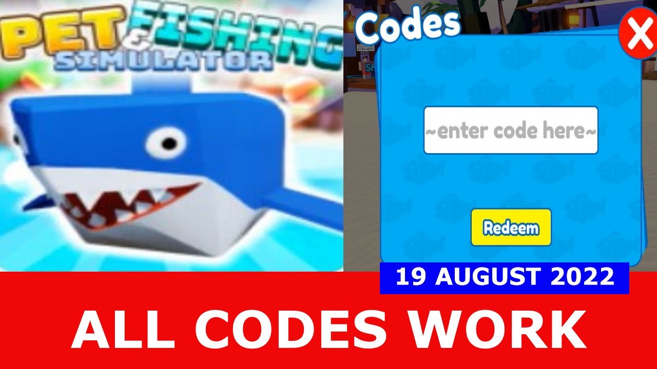 all-codes-work-pet-fishing-simulator-roblox-21-august-2022-youtube