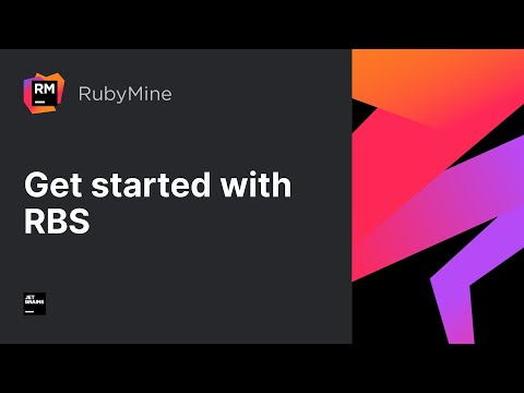 RubyMine: Get started with RBS