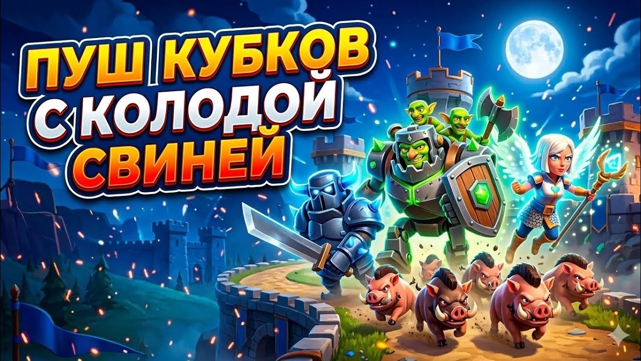 ПУШИМ КУБКИ КОЛОДОЙ СВИНЕЙ