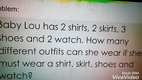 Fundamental Counting Principle and Outfit Problem