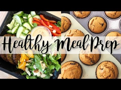 Healthy Meal Prep - Pasta e Fagioli Soup, Tuna Salad, Air Fryer Veggie Burgers // Collab with Kiera!