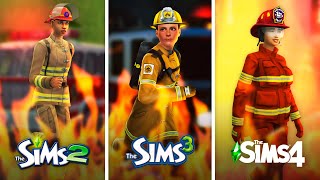 Пожары в The Sims / Сравнение 3 частей