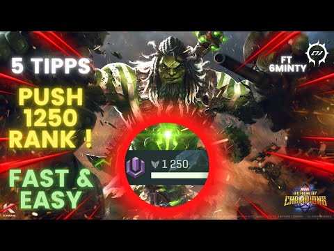 5 TIPPS POUR RUSH LE RANG 1250 DEFENDER / FACILE et RAPIDE (Feat 6Minty) | MARVEL REALM OF CHAMPIONS