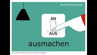 ausmachen | Konjugation, Bedeutungen &amp; Beispiele | 200 deutsche Verben (015/200)