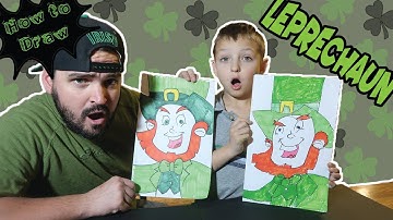 HOW TO DRAW A CARTOON LEPRECHAUN