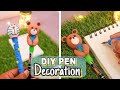 DIY Cute Pen decorations idea || How to make doremon pen.