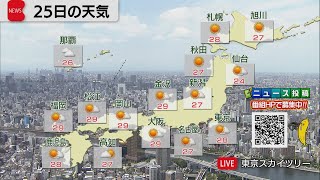 5月25日の天気