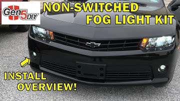 2014-2015 Camaro Gen5DIY Fog Light Install Overview