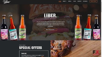 Liber - Restaurant & Bar WordPress Theme WordPress Theme TMT | Free T