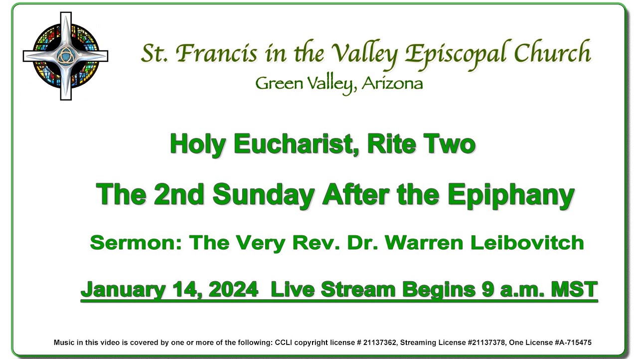 Holy Eucharist Rite Two January 14, 2024 9 a.m. MST - YouTube