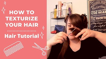 How to use Texturizing Shears | Tutorial | Haircuts at Home