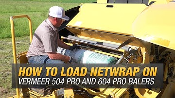 How to load netwrap on Vermeer 504 Pro and 604 Pro balers
