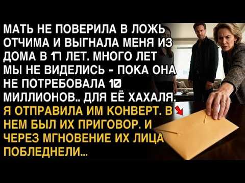 Я ПЛАКАЛ, ЧИТАЯ! МАТЬ ВЫГНАЛА В 17, ТРЕБУЕТ 10 МЛН ДЛЯ ХАХАЛЯ. ОТПРАВИЛА КОНВЕРТ - ПОБЛЕДНЕЛИ!