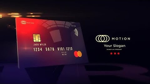 Credit Card Mockup After Effects Templates