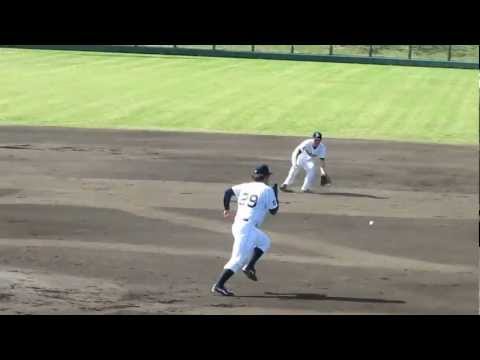 井川投手１塁カバー。オリックスバファローズ春季キャンプ2013