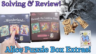 Solving and Review! Extras from the Wonderbox of Alice CluePuzzle Kickstarter!