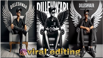 How To Create 3D Ai Wings Name Image | Instagram trending photo editing 2024 l trending  editing l