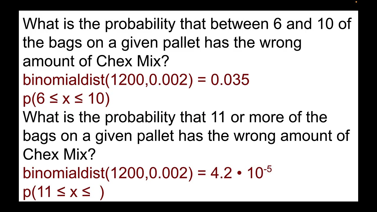 More Binomial Distribution Examples