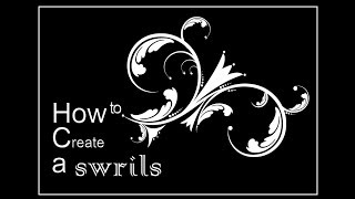 Adobe Illustrator tutorial : How to create a nice swrils useing illustrator cs4 cs5 cs6 and cc