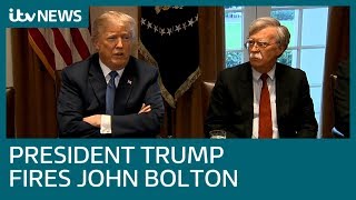 Donald Trump fires national security advisor John Bolton | ITV News