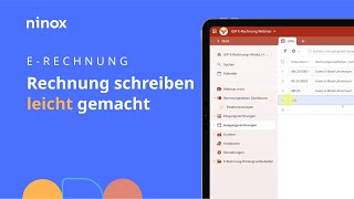 Rechnung schreiben leicht gemacht | E-Rechnung