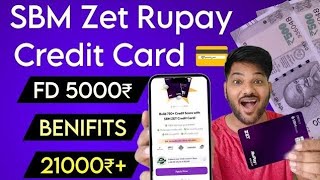 &quot;ZET SBM RuPay Credit Card: Build 750+ Credit Score with UPI Payments! 💳🔥&quot;