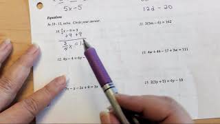 #10 Midterm Review 1 Algebra 1