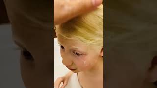 Купание деток-альбиносиков, меняем шампунь, который вызвал аллергию, на шампунь БЕЗ СЛЕЗ