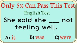 Only 5% Can Pass This English Grammar Quiz 💫| Test Your English Skills Now!