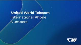 Global Business with International Phone Numbers | United World Telecom