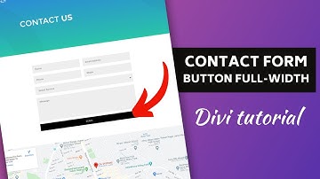 How to make divi contact form submit button full width