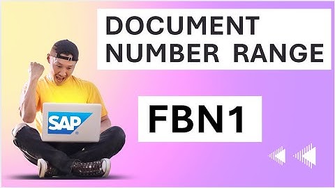 FBN1 Document Number Range #SAP #FICO #S4Hana Kumar #sapfico