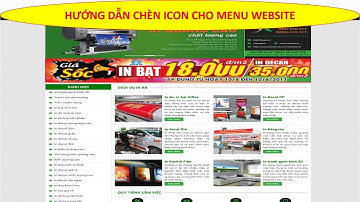 Bài 12 Hướng dẫn chèn Icon cho Menu website | Học làm Website A-Z | Union Club