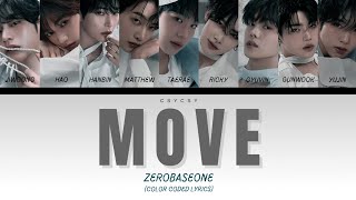 [AI COVER] ZEROBASEONE (제로베이스원​) - MOVE BY X1 | Color Coded Lyrics