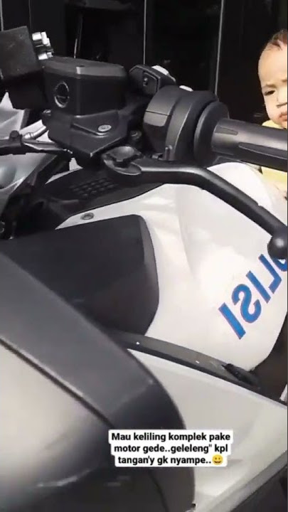 cipung naik motor polisi#shorts