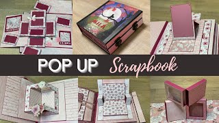 White Scrapbook with Pop-Up Pages