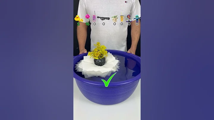 TRY TO GUESS HOW MANY TISSUE PAPER IT TOOKS! #experiment #asmr #satisfying #tissuepaper